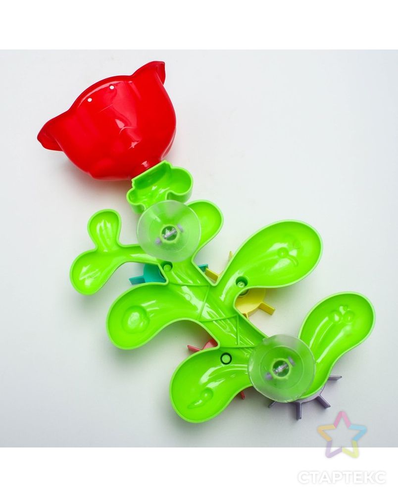 Набор игрушек для купания «Цветок - мельница» с лейкой арт. СМЛ-69451-1-СМЛ0004346652 4