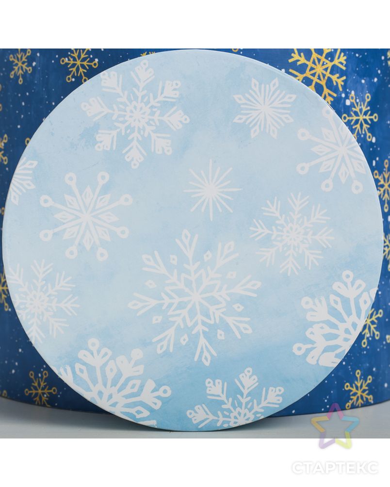 Набор подарочных коробок 5 в 1 «Чудесные снежинки», 13 × 14‒19.5 × 20 см арт. СМЛ-68303-1-СМЛ0004348612 4