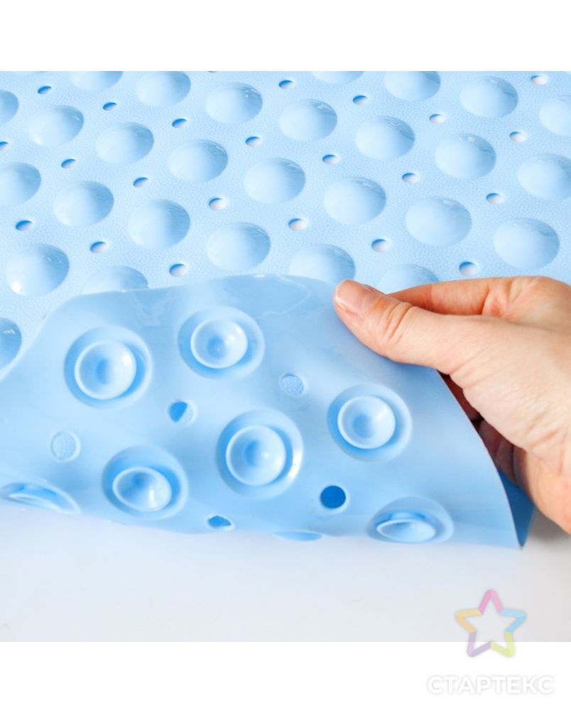 Коврик для ванны Доляна «Пузырьки», 40×101 см, цвет МИКС арт. СМЛ-176442-1-СМЛ0004349388 5