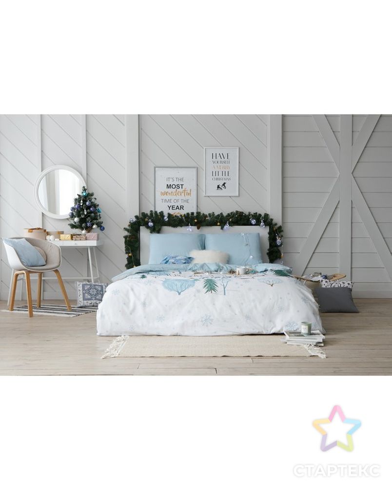 Постельное бельё «Этель» 2 сп Winter hygge 175х215 см, 200х220 см, 70х70 см - 2 шт арт. СМЛ-176278-1-СМЛ0004349473