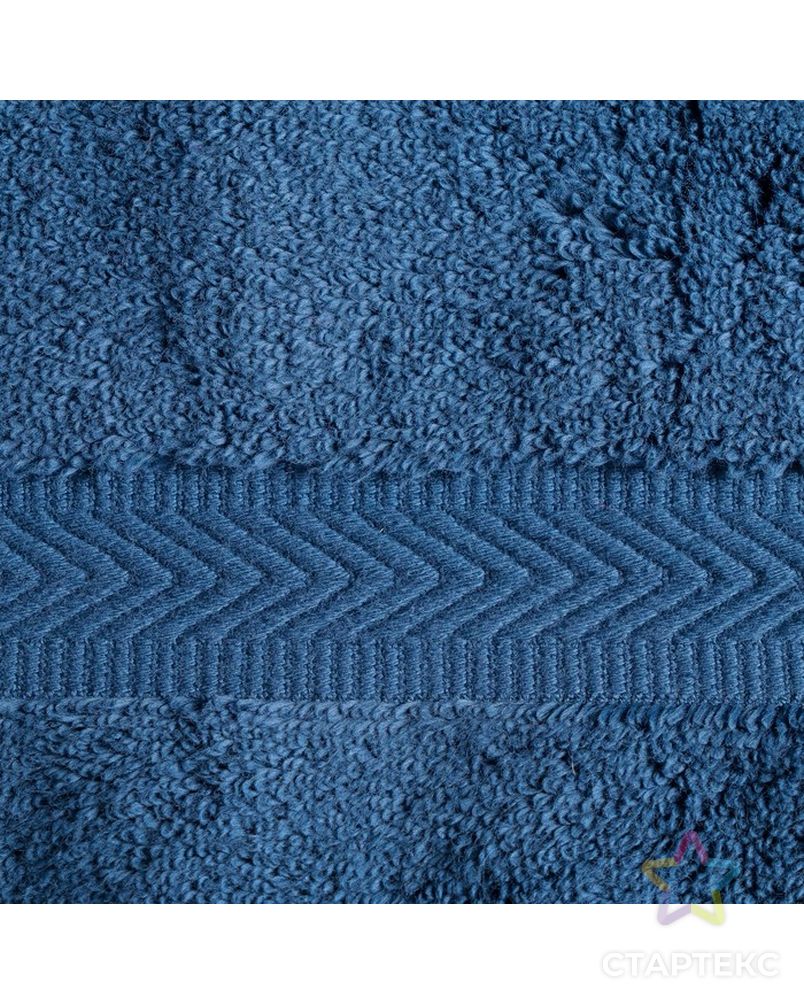 Полотенце Premier MICROCOTTON, 50х100 см, 100% микрокоттон, синий, 500 г/м2 арт. СМЛ-124890-1-СМЛ0004358414