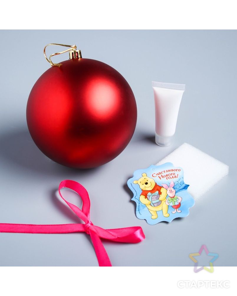 Набор для творчества: новогодний шар с отпечатком ручки Медвежонок Винни и его друзья арт. СМЛ-37822-1-СМЛ0004359974 2