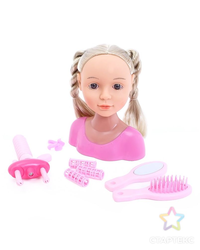 Кукла-манекен для создания причёсок «Нана» с аксессуарами арт. СМЛ-70448-1-СМЛ0004370156 1