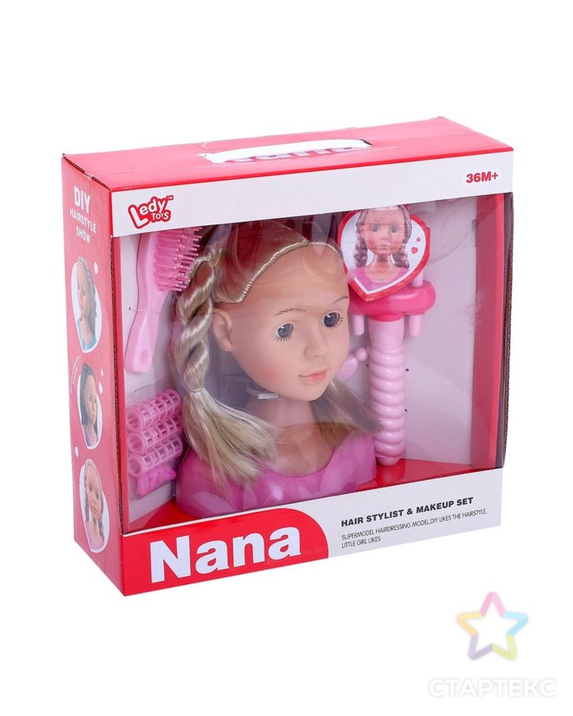Кукла-манекен для создания причёсок «Нана» с аксессуарами арт. СМЛ-70448-1-СМЛ0004370156 4