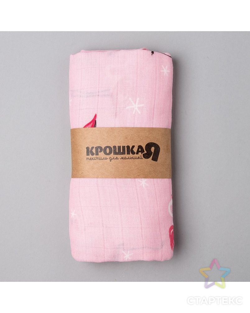 Пелёнка Крошка Я "Принцессы" 75*120 см , муслин двухслойный, 70% бамбук, 30% хлопок арт. СМЛ-176460-1-СМЛ0004376112 4