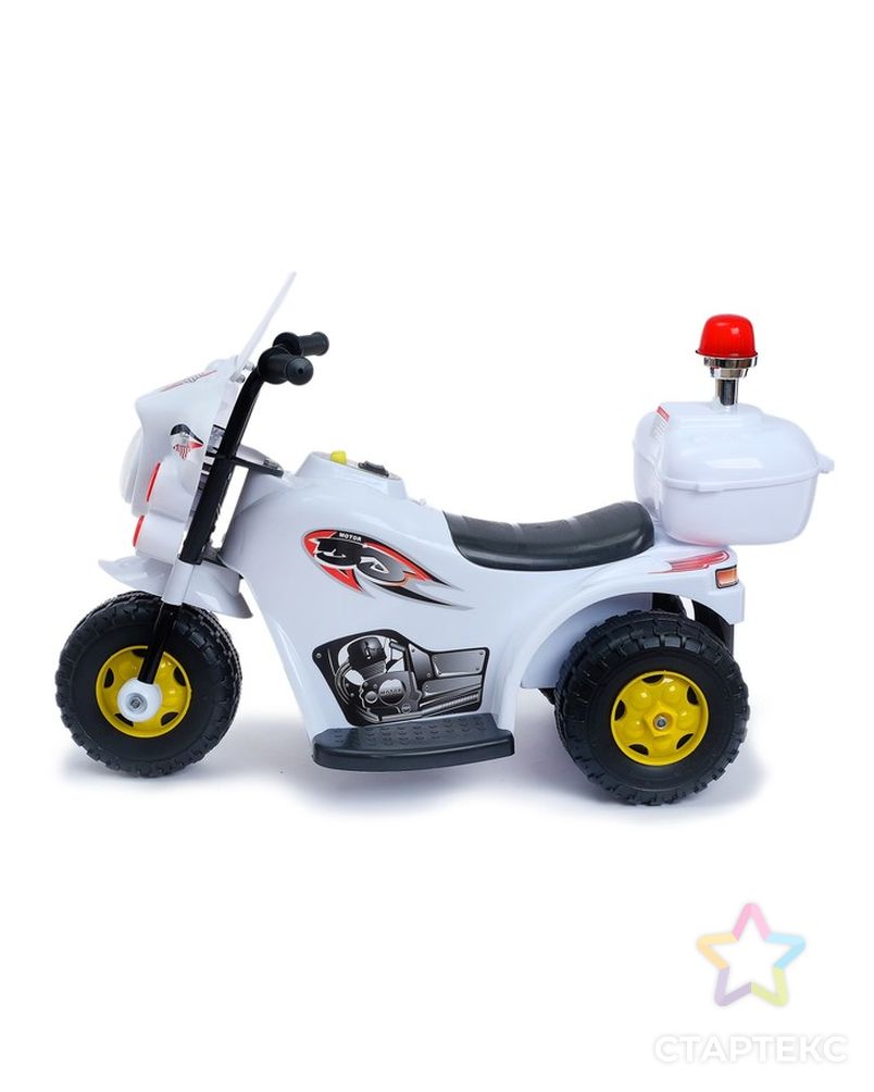 Электромобиль «Мотоцикл шерифа», цвет белый арт. СМЛ-98595-1-СМЛ0004378618 6