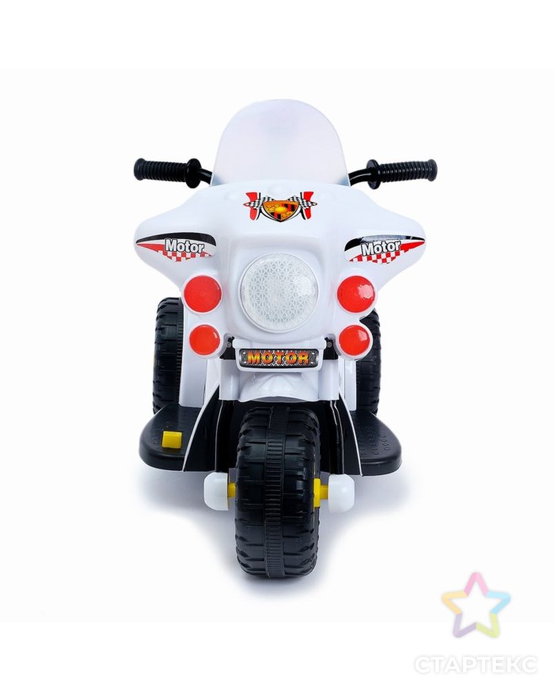 Электромобиль «Мотоцикл шерифа», цвет белый арт. СМЛ-98595-1-СМЛ0004378618 7