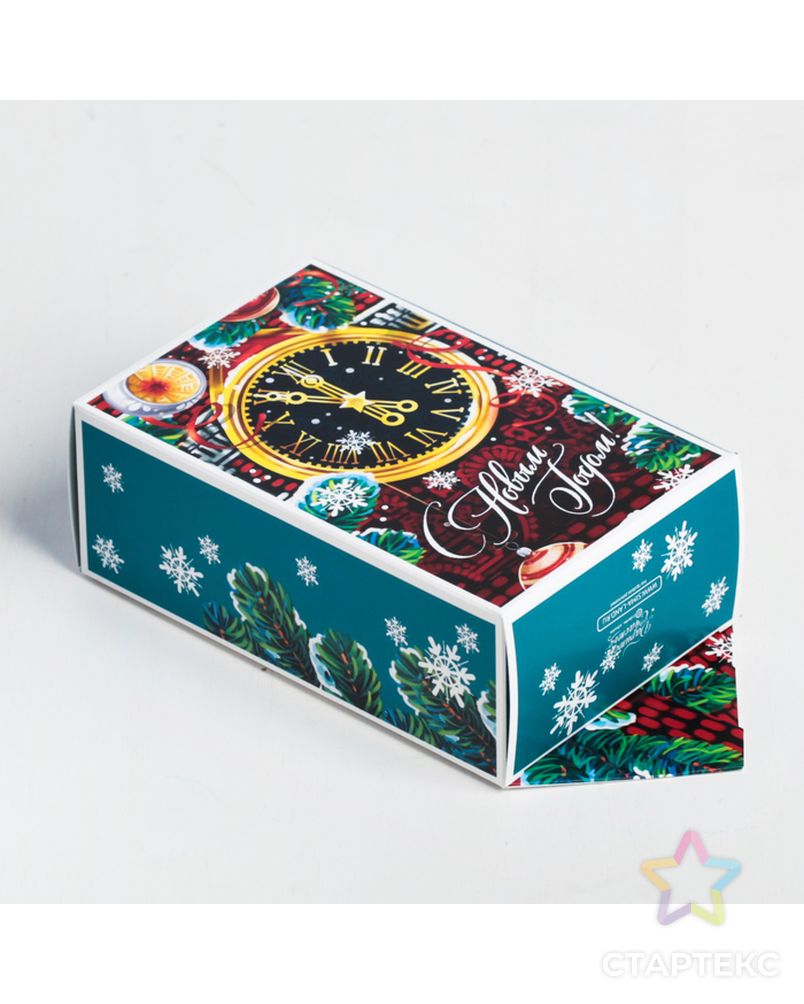 Сборная коробка-конфета «Куранты», 9,3 × 14,6 × 5,3 см арт. СМЛ-98419-2-СМЛ0004381632 2