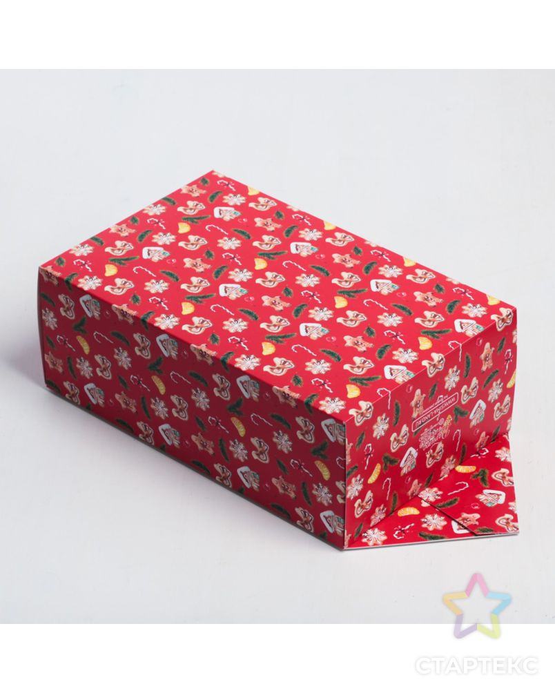 Сборная коробка-конфета «С Новым годом!», 9,3 × 14,6 × 5,3 см арт. СМЛ-97080-3-СМЛ0004381637 2
