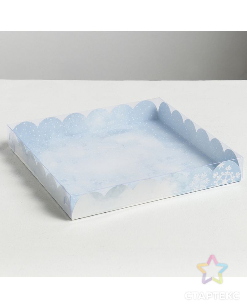 Коробка для кондитерских изделий с PVC крышкой «Волшебной мечты», 21 × 21 × 3 см арт. СМЛ-70585-1-СМЛ0004386230 2