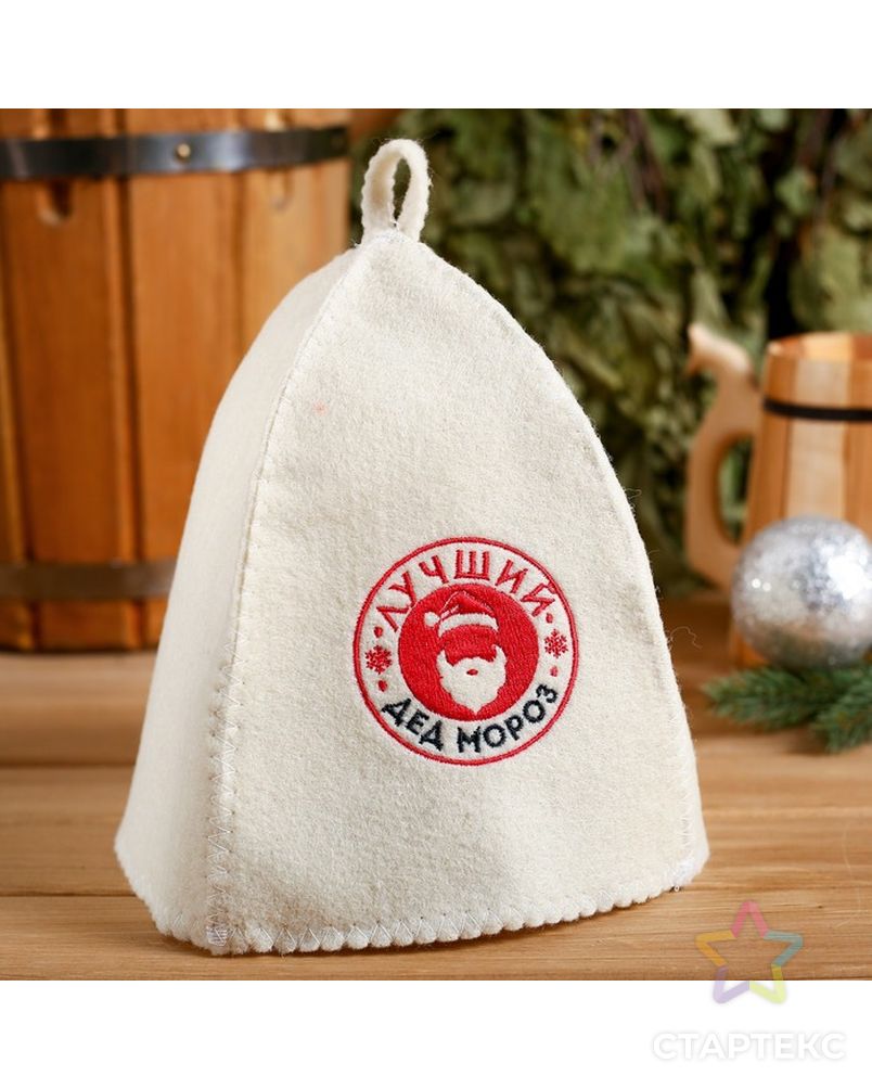 Подарочный набор "Новогодняя посылочка": шапка, коврик, 2 масла, мыло арт. СМЛ-195731-1-СМЛ0004386566
