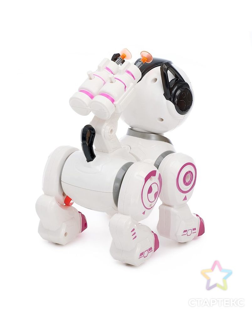 Робот-собака «Рокки», стреляет, световые эффекты, работает от батареек, цвет синий арт. СМЛ-99215-2-СМЛ0004388178 3