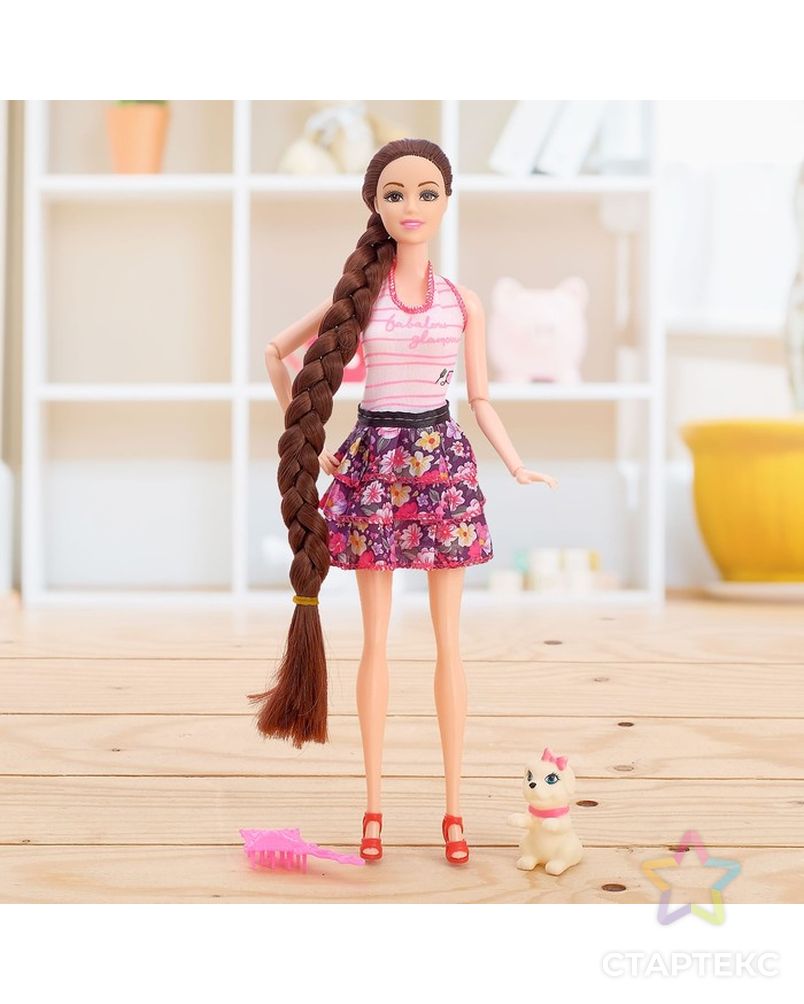 Кукла-модель шарнирная «Даша» в платье, МИКС арт. СМЛ-71760-1-СМЛ0004389852 1