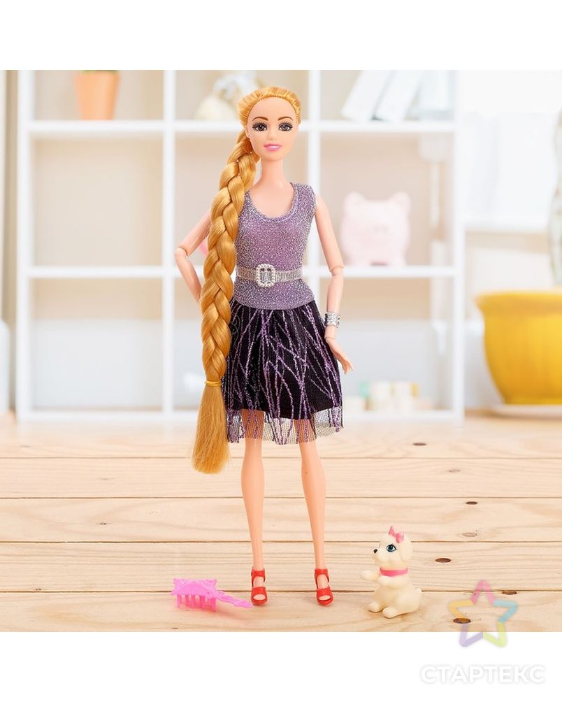 Кукла-модель шарнирная «Даша» в платье, МИКС арт. СМЛ-71760-1-СМЛ0004389852 2