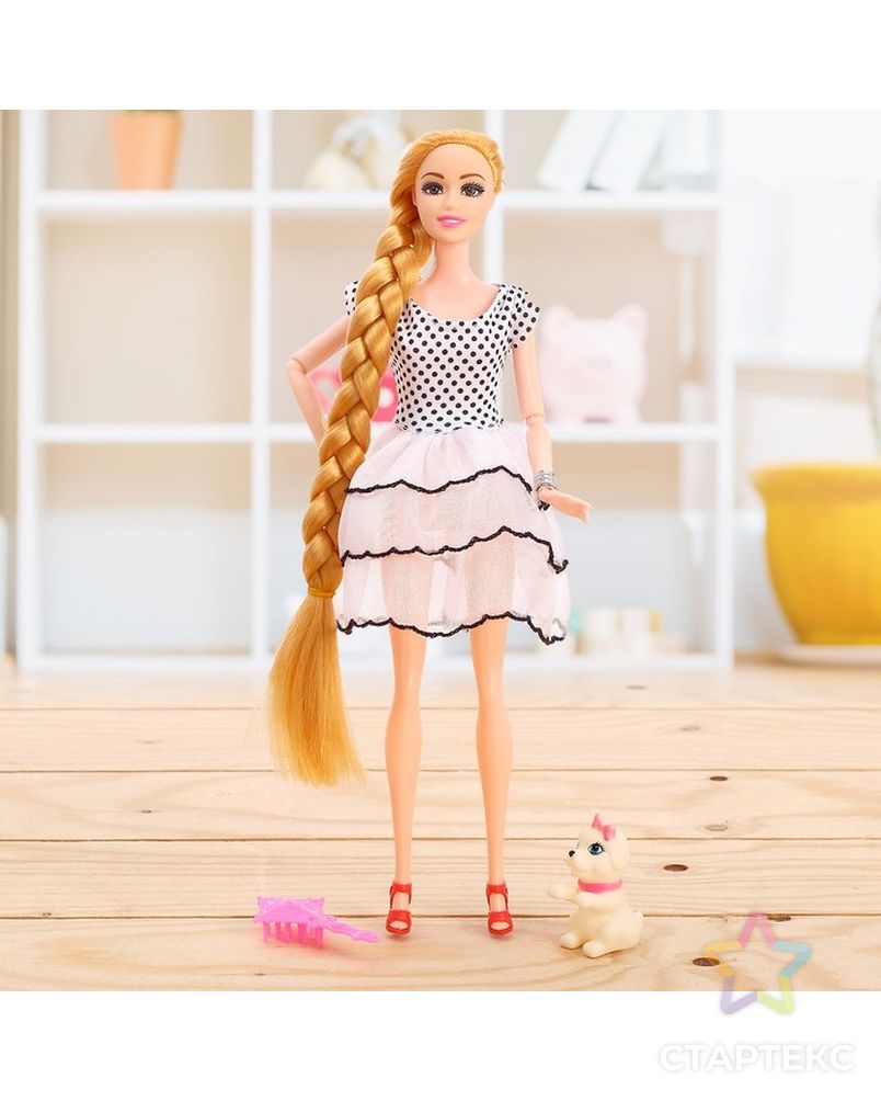 Кукла-модель шарнирная «Даша» в платье, МИКС арт. СМЛ-71760-1-СМЛ0004389852 3