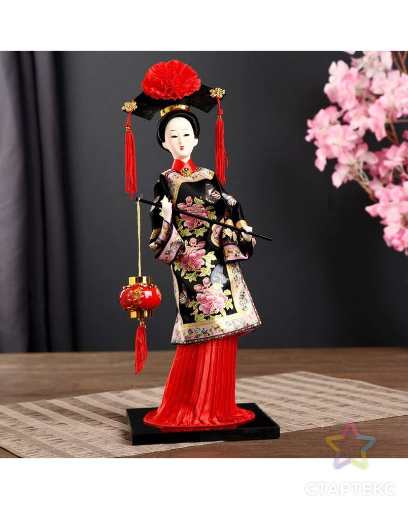 Кукла коллекционная "Китаянка в национ. платье с китайским фонариком" МИКС 32х12,5х12,5 см арт. СМЛ-71729-1-СМЛ0004390902 1