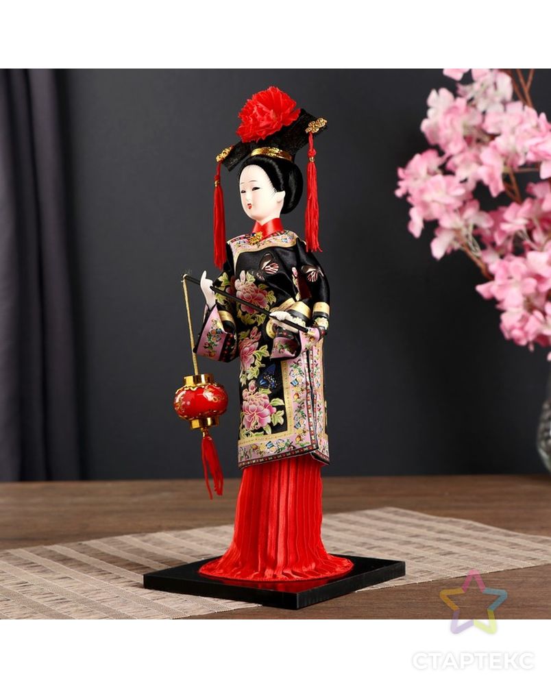 Кукла коллекционная "Китаянка в национ. платье с китайским фонариком" МИКС 32х12,5х12,5 см арт. СМЛ-71729-1-СМЛ0004390902 4