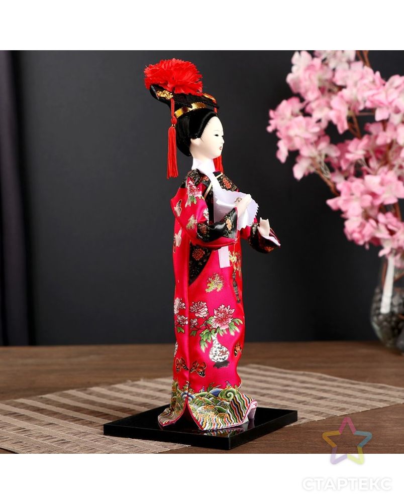 Кукла коллекционная "Китаянка в национальном платье с платочком" 32х12,5х12,5 см арт. СМЛ-121274-1-СМЛ0004390903 2
