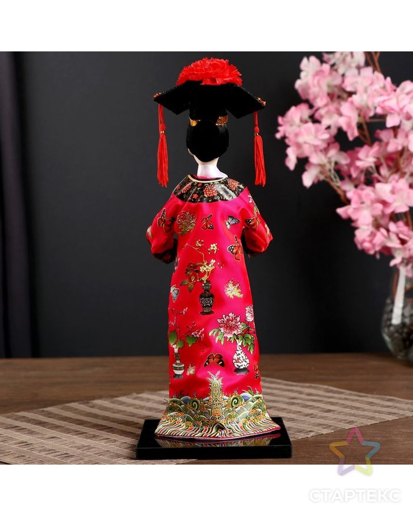 Кукла коллекционная "Китаянка в национальном платье с платочком" 32х12,5х12,5 см арт. СМЛ-121274-1-СМЛ0004390903 3