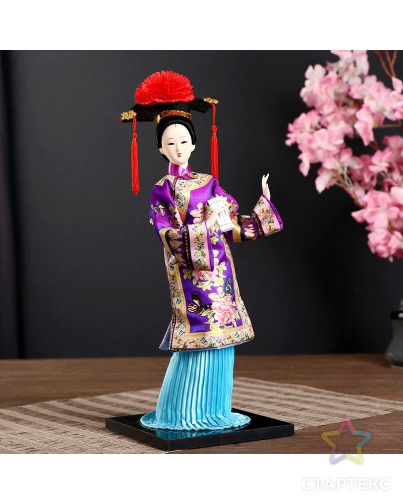 Кукла коллекционная "Китаянка в национ. платье с письменами" МИКС 32х12,5х12,5 см арт. СМЛ-121275-1-СМЛ0004390906 1