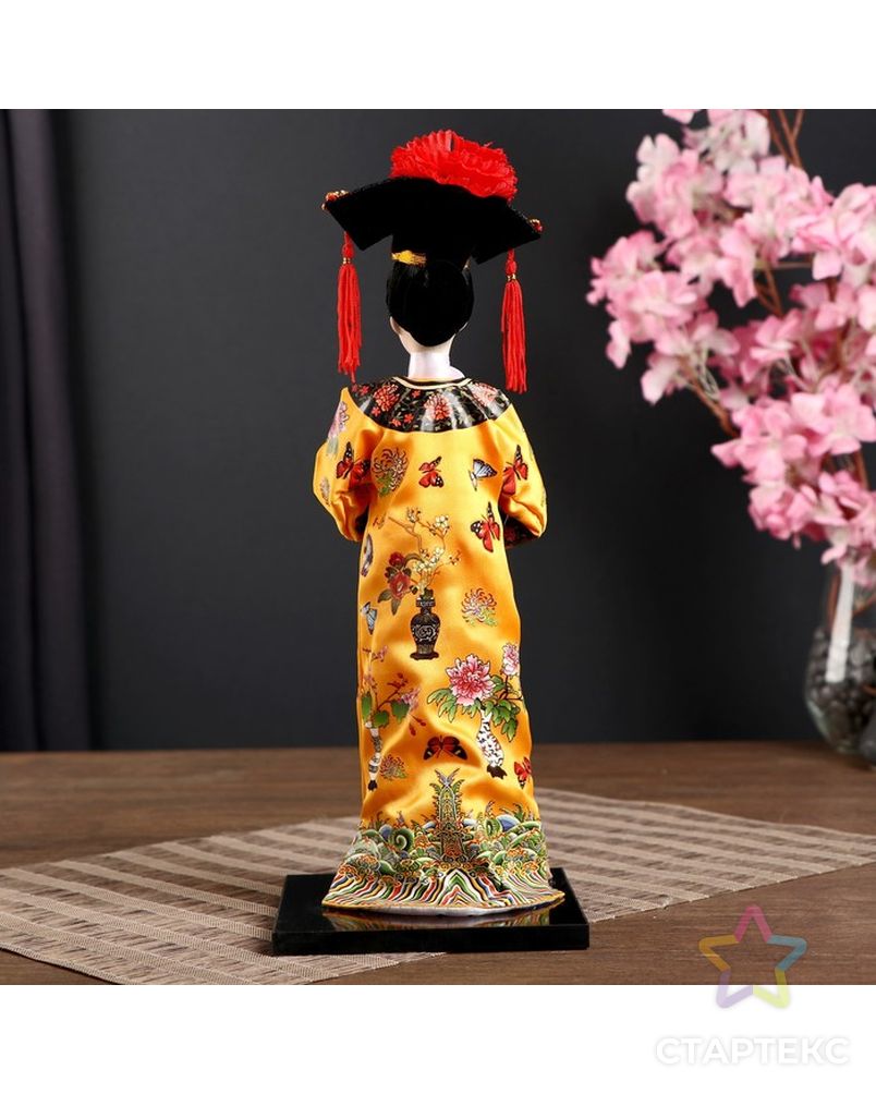 Кукла коллекционная "Китаянка в национальном платье" 32х12,5х12,5 см арт. СМЛ-137952-1-СМЛ0004390907 3