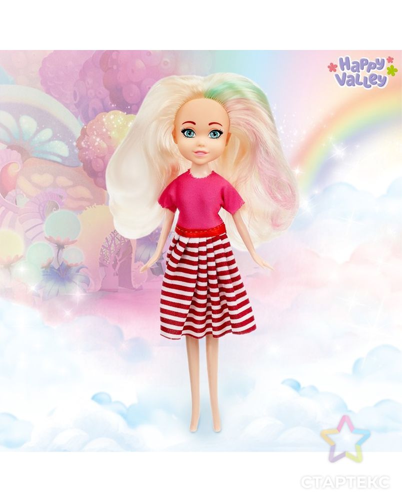 Кукла Lollipop doll цветные волосы, цвета МИКС арт. СМЛ-74663-1-СМЛ0004406617 3