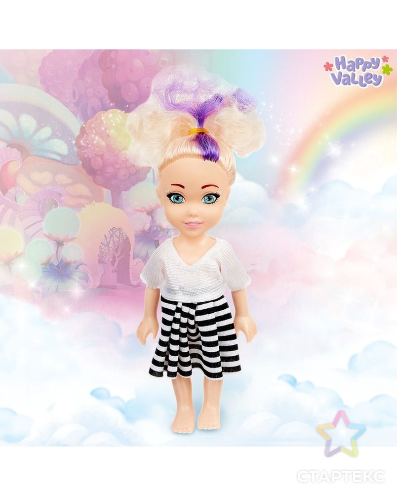 Кукла Lollipop doll цветные волосы, цвета МИКС арт. СМЛ-108466-1-СМЛ0004406618