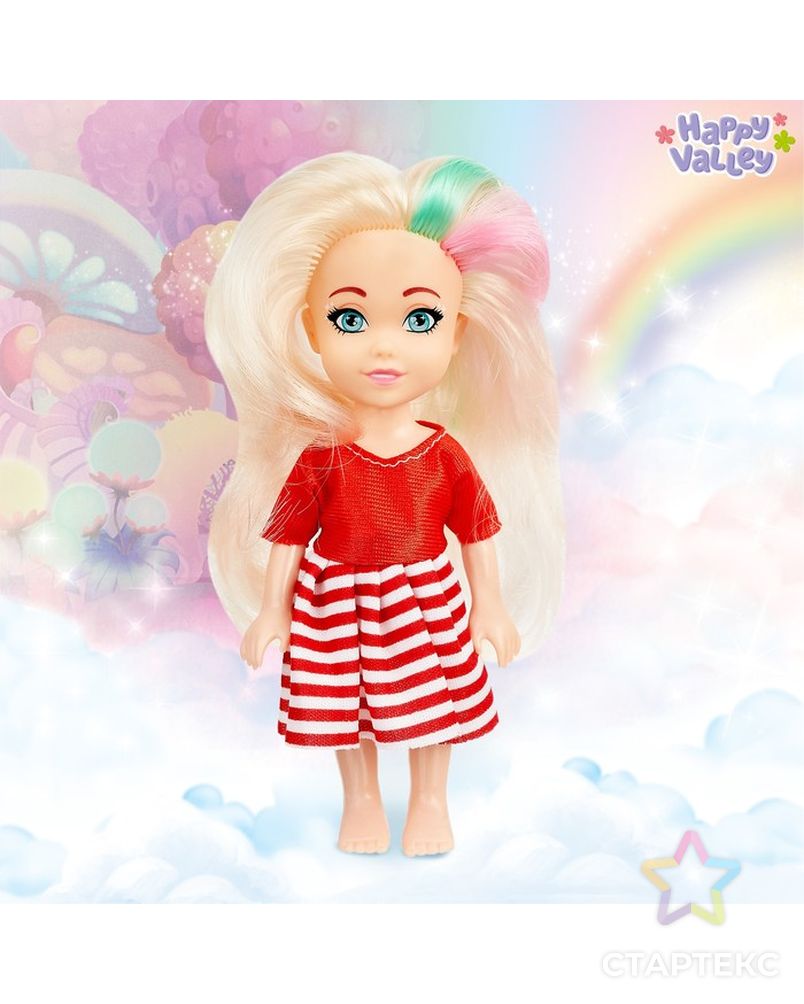 Кукла Lollipop doll цветные волосы, цвета МИКС арт. СМЛ-108466-1-СМЛ0004406618 5