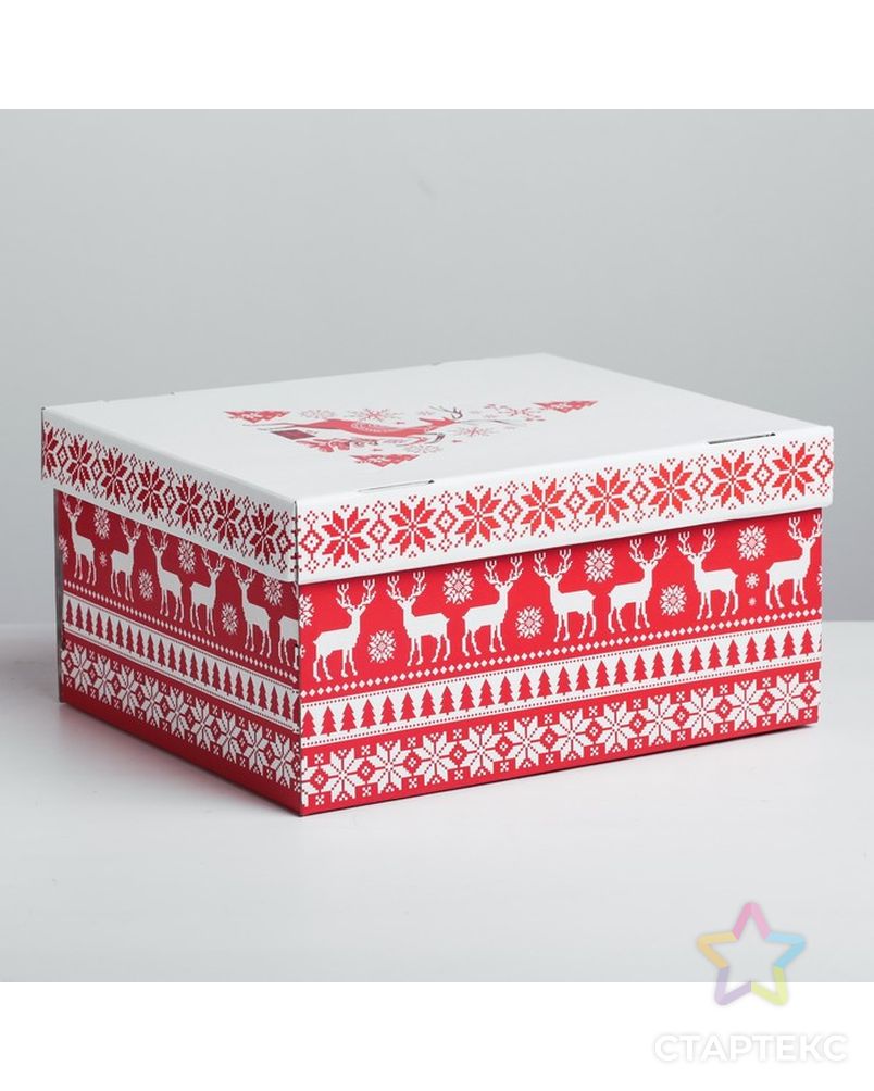 Складная коробка «Скандинавия», 30 × 24.5 × 15 см арт. СМЛ-68921-1-СМЛ0004410570 1