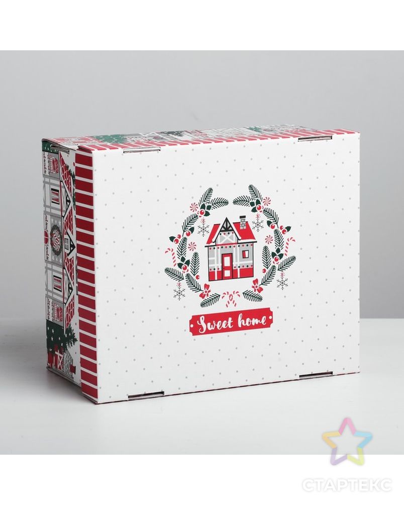 Складная коробка Sweet home, 30 × 24.5 × 15 см арт. СМЛ-68922-1-СМЛ0004410571 2