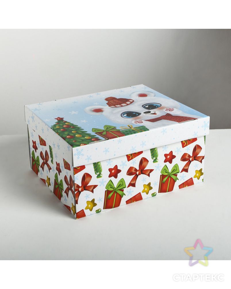 Складная коробка «Радости и веселья», 30 × 24.5 × 15 см арт. СМЛ-69202-1-СМЛ0004410576 1