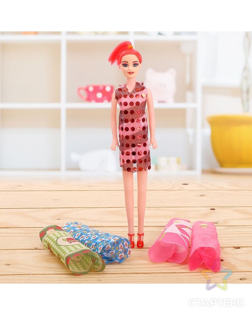 Кукла модель «Оля» с набором платьев, МИКС арт. СМЛ-71768-1-СМЛ0004411788 8