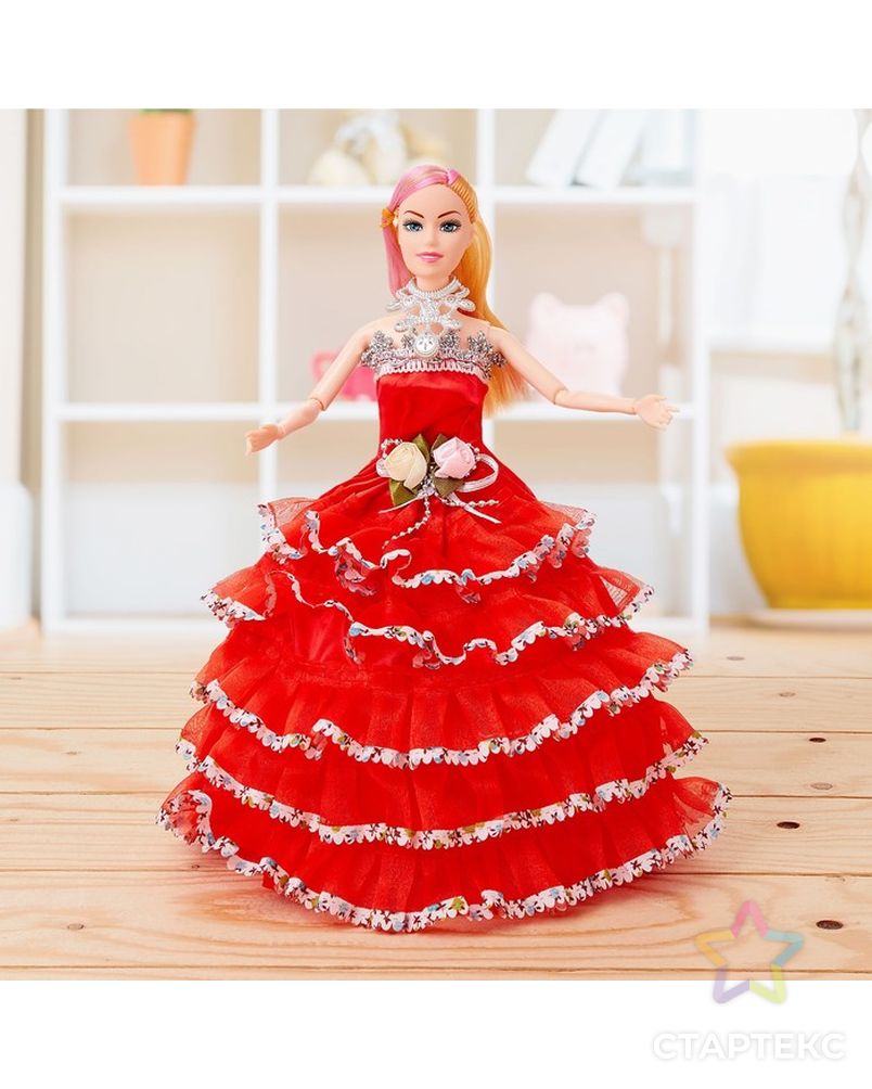 Кукла модель шарнирная «Мира» в платье, МИКС арт. СМЛ-71983-1-СМЛ0004411800 1