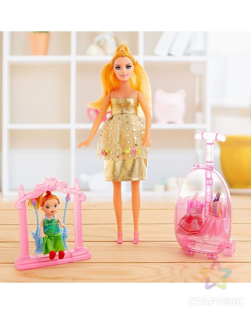 Кукла модель «Беременная» с малышкой, с аксессуарами арт. СМЛ-133970-1-СМЛ0004411805 2