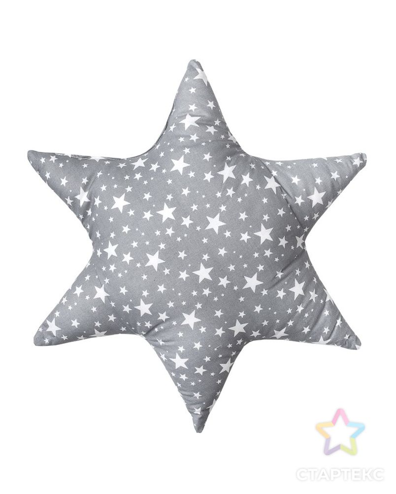 Подушка декоративная звезда «Звездопад», цвет серый, 50х50 см арт. СМЛ-37709-1-СМЛ0004413210 4
