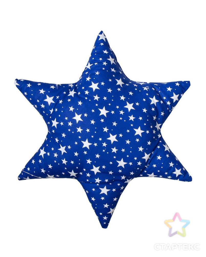 Подушка декоративная звезда «Звездопад» 50х50 см, цвет синий арт. СМЛ-37710-1-СМЛ0004413211 4