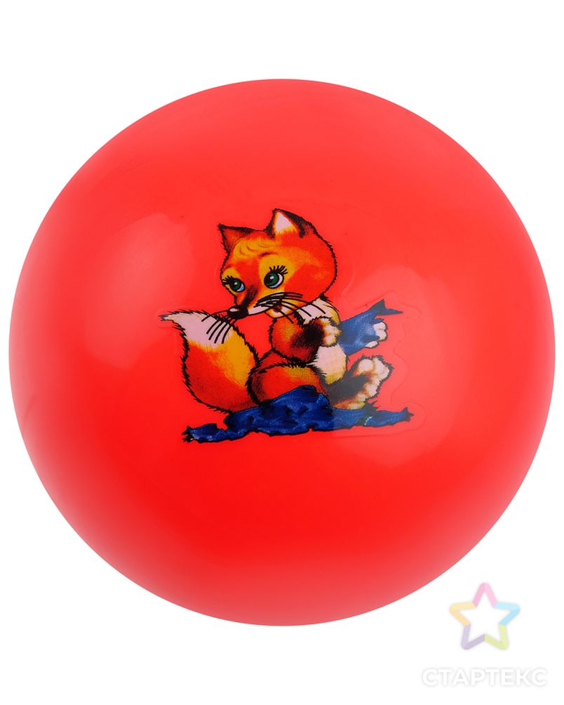 Мяч детский «Животные», d=25 см, 75 г, PVC, цвета МИКС арт. СМЛ-52739-1-СМЛ0000441535 1