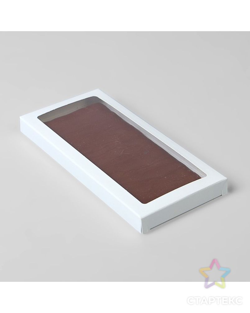 Подарочная коробка под плитку шоколада, голубой, 17,1 х 8 х 1,4 см арт. СМЛ-98462-2-СМЛ0004427587 1