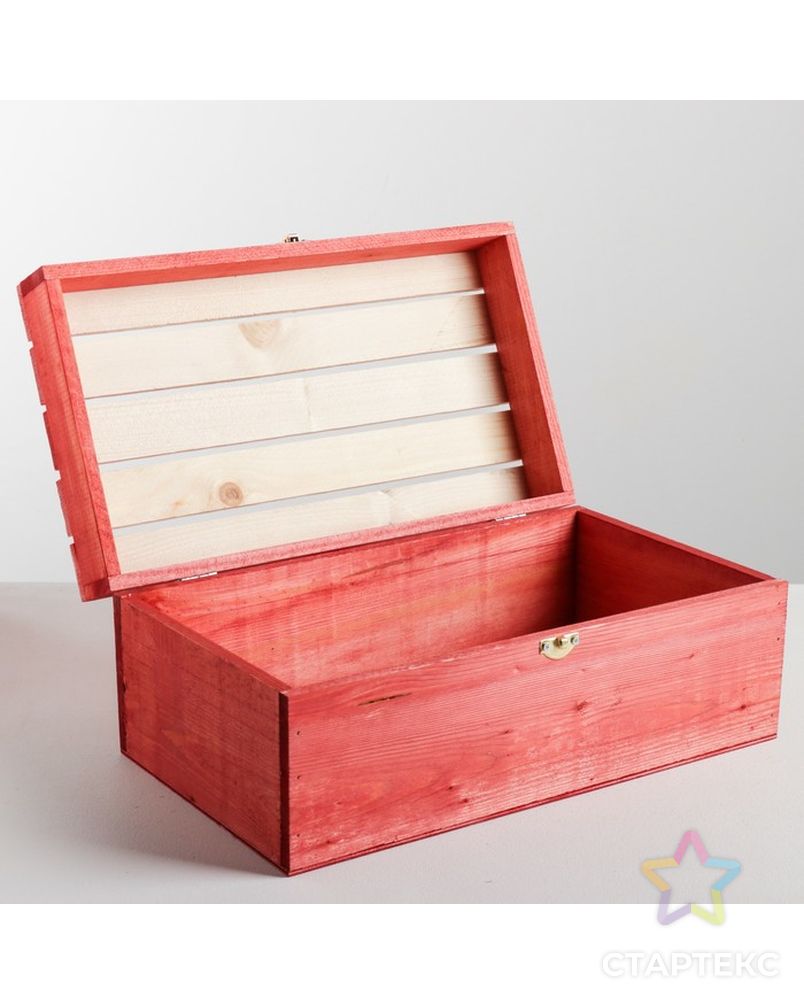 Ящик деревянный «Новогодняя почта», 35 × 20 × 15 см арт. СМЛ-70724-1-СМЛ0004428605 5