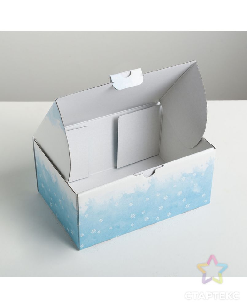 Складная коробка «Снежной зимы», 22 × 15 × 10 см арт. СМЛ-98453-1-СМЛ0004429456 3