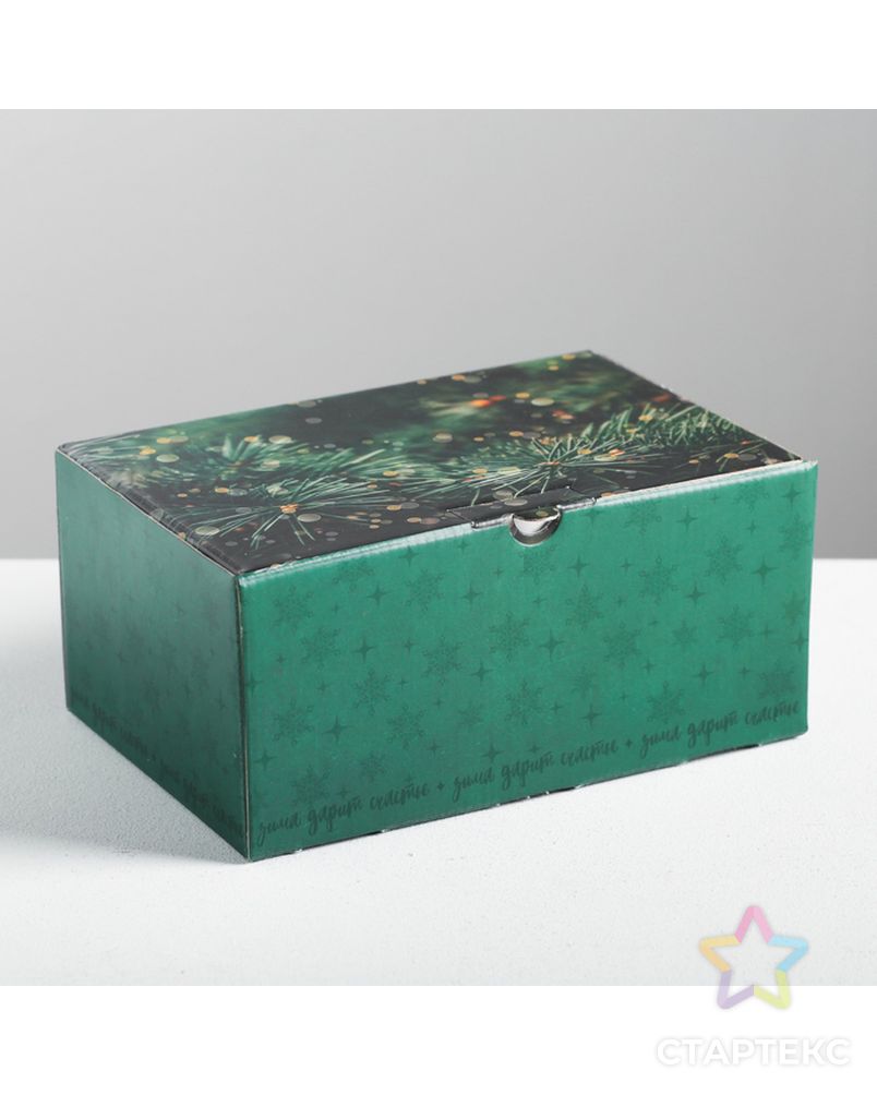 Складная коробка «Зимняя сказка», 22 × 15 × 10 см арт. СМЛ-98451-1-СМЛ0004429458 2