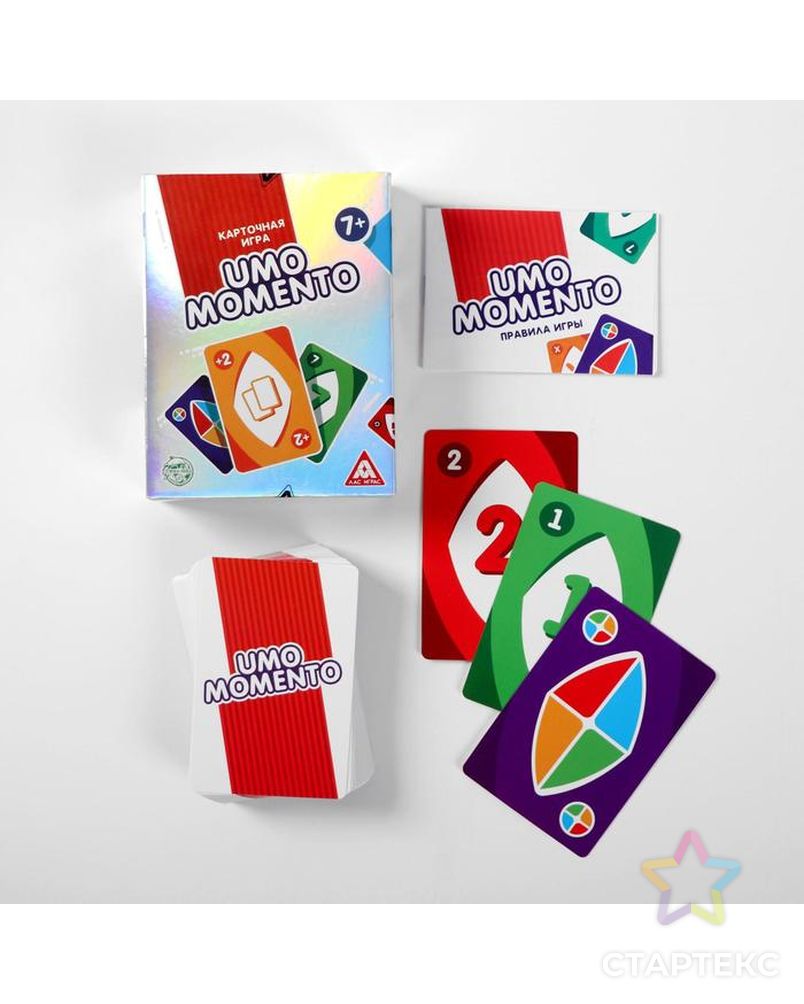 Настольная игра в сияющей упаковке «UMOmomento», 70 карт арт. СМЛ-72496-1-СМЛ0004431357 2