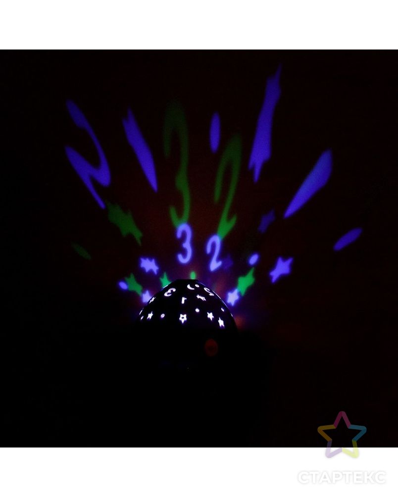 Музыкальный ночник-проектор «Звёздное небо», звуковые и световые эффекты арт. СМЛ-75525-1-СМЛ0004431545 2