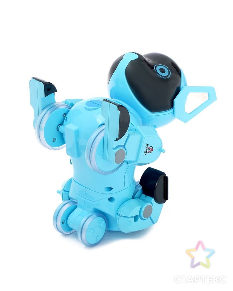 Робот-собака радиоуправляемый «Паппи», световые и звуковые эффекты, работает от аккумулятора, цвет розовый арт. СМЛ-98838-2-СМЛ0004437410 4