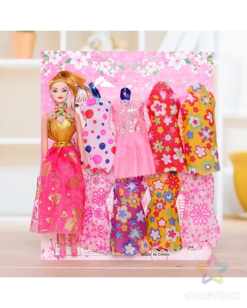 Кукла модель «Оля» с набором платьев, МИКС арт. СМЛ-73364-1-СМЛ0004437967 1