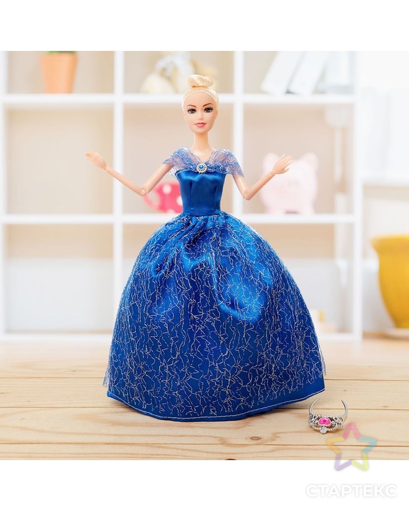 Кукла модель шарнирная «Виктория» в пышном платье, с аксессуарами, МИКС арт. СМЛ-73348-1-СМЛ0004437977 1