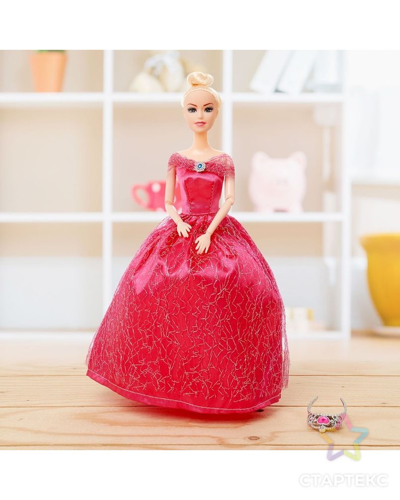 Кукла модель шарнирная «Виктория» в пышном платье, с аксессуарами, МИКС арт. СМЛ-73348-1-СМЛ0004437977 2