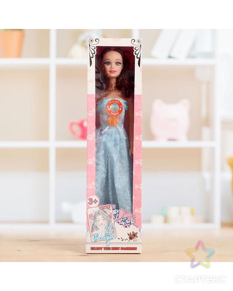 Кукла «Таня» со звуком, в платье, высота 54 см, цвета МИКС арт. СМЛ-73374-1-СМЛ0004437983 1