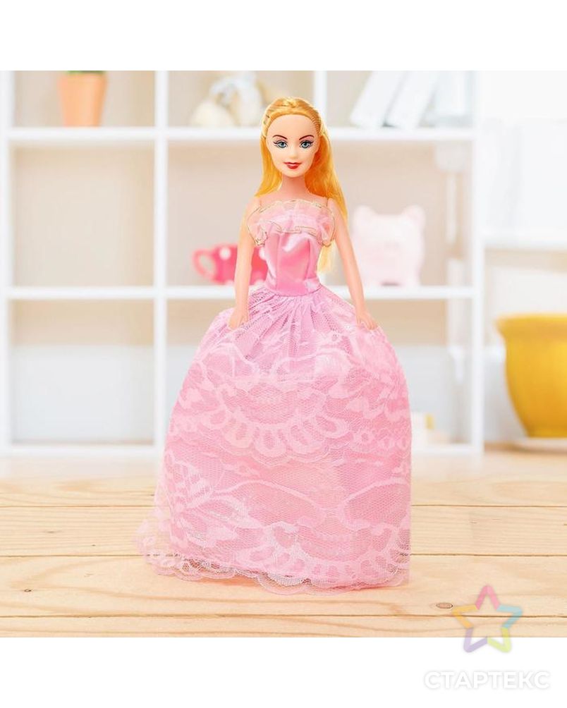 Кукла модель «Лиза» в платье, цвета МИКС арт. СМЛ-73376-1-СМЛ0004438524 1