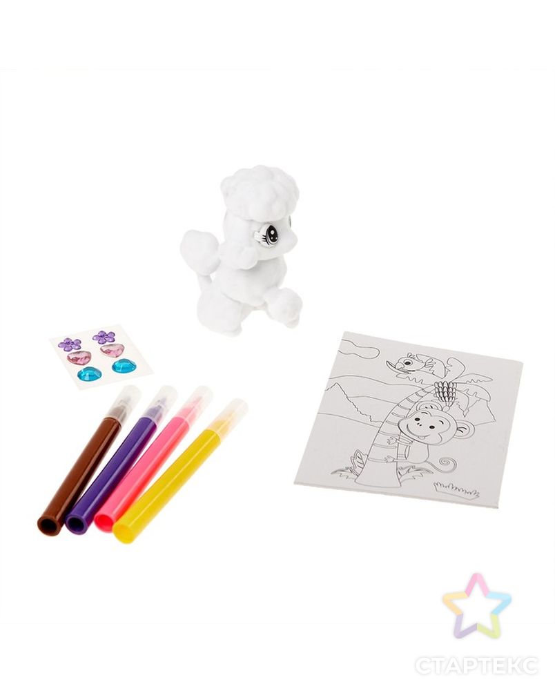 Набор игрушка «Питомец», раскраска с аксессуарами, МИКС арт. СМЛ-73352-1-СМЛ0004438531 3